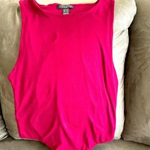 Red Sleeveless Bodysuit